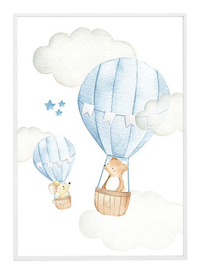 DECOREK - Balloon Printed Canvas Painting Multicolour 57 x 71 x 4.5cm - Image 1