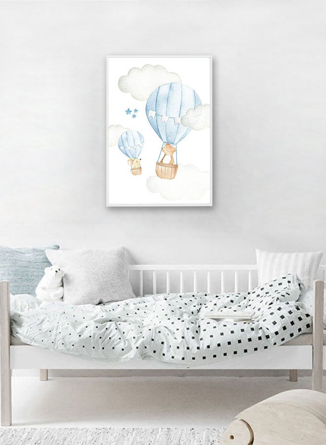 DECOREK - Balloon Printed Canvas Painting Multicolour 57 x 71 x 4.5cm - Image 1