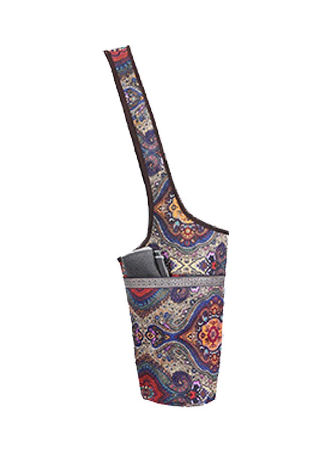 Generic Yoga Mat Bag Canvas Shoulder Bags Vintage Printed Zipper Pocket 25.00*3.00*24.00cm  - Image 1