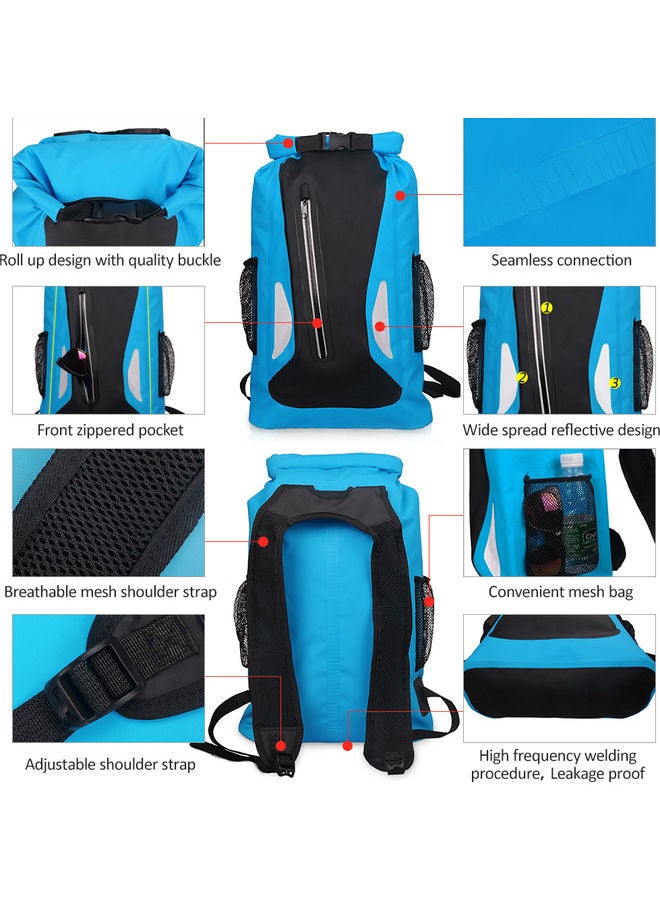 Generic 25L Outdoor Waterproof Dry   Roll Top Dry Sack Camping Gear Bag 41.50*1.00*31.00cm  - Image 2