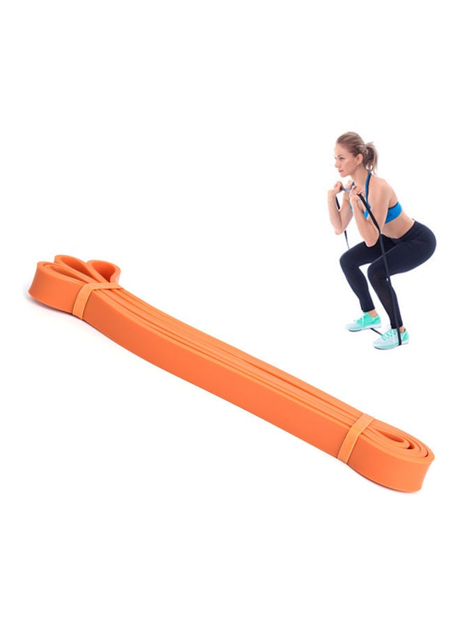Natural Latex Pull Up Assist Resistance Loop Band Orange 30.00*2.00*8.00cm - Image 1