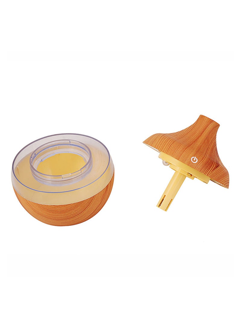 Essential Oil Aromatherapy Air Humidifier With LED Lights Light Brown  - Image 3