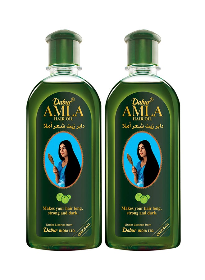 دابر مجموعة من عبوتي زيت أملا للشعر 300ملليلتر - Image 1