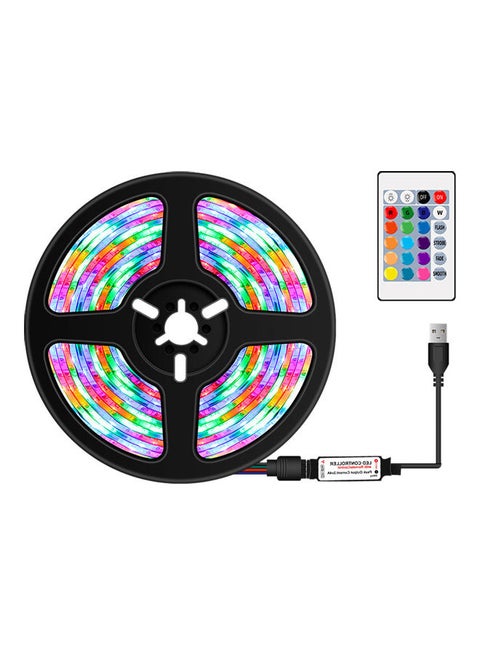 USB Dimmable RGB Light With Remote Multicolour 5meter