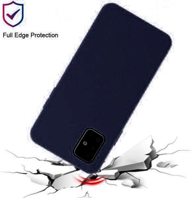 High Protection Silicon Back Cover For Samsung Galaxy M51 Blue