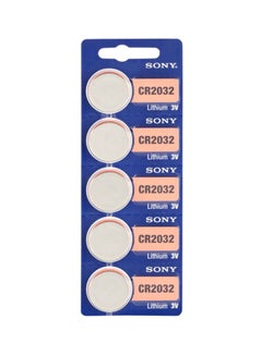 Sony Pack Of 5 Lithium Coin Battery Silver  - Image 1