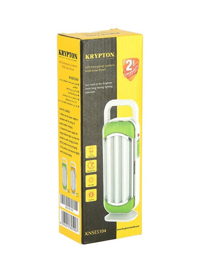 Solar LED Emergency Light White/Green