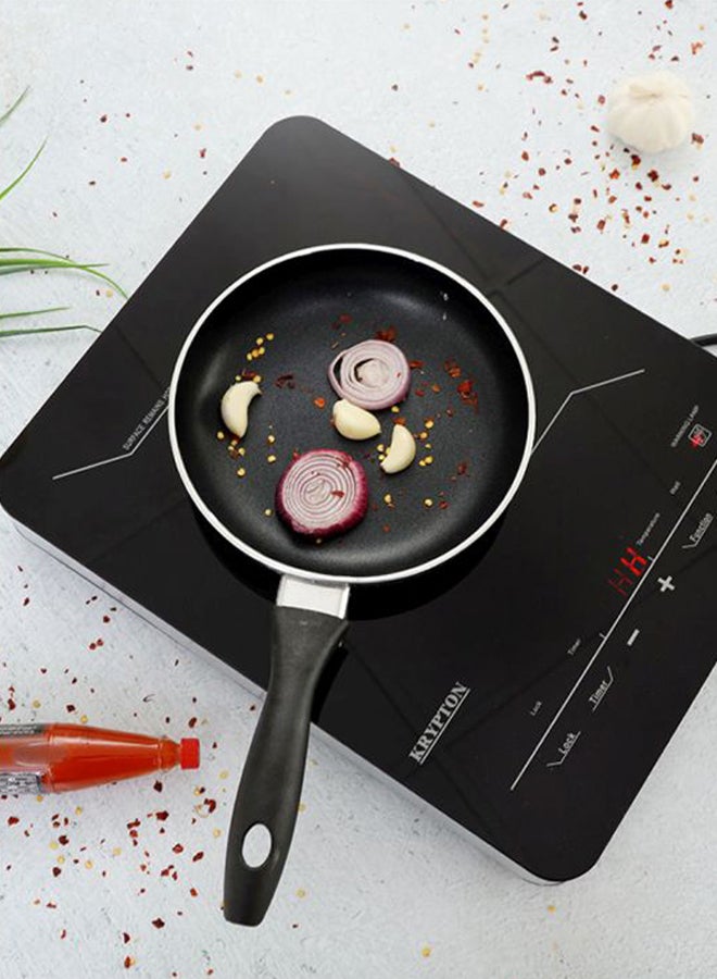 KRYPTON - Electric Infrared Glass Ceramic Cooker with Digital LED Display, Timer Setting - Automatic turn off function, Touch Screen Controls and Lock Settings 2000 W KNIC6150 Black/White - Image 1