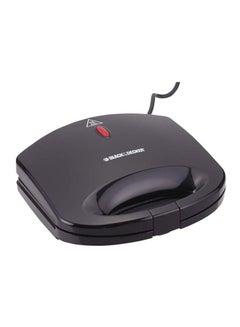 بلاك اند ديكر ماكينة صنع السندويشات غير لاصقة بشريحتين 600 W TS1000-B5 أسود  - Image 4