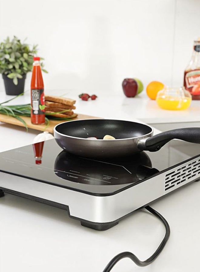 KRYPTON - Electric Infrared Glass Ceramic Cooker with Digital LED Display, Timer Setting - Automatic turn off function, Touch Screen Controls and Lock Settings 2000 W KNIC6150 Black/White - Image 1
