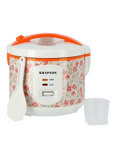 KRYPTON Electric Rice Cooker With Steamer KNRC6022 White/Orange  - Image 1