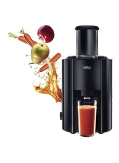 BRAUN Juicer, Multi Quick 3, 1.25L, 2L Pulp Container, 2 Speeds, Dishwasher Safe 800 W J300 Black  - Image 5