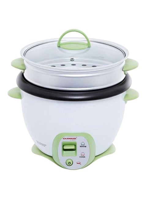 Electric Rice And Curry Cooker 1.8 L 650.0 W OMRC2117N White/Green/Clear
