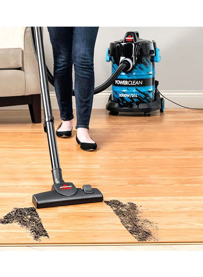 Bissell Powerclean Drum Vacuum Cleaner | 2027E | 2 Years Warranty 21 L 2000 W 2027E Blue/Black