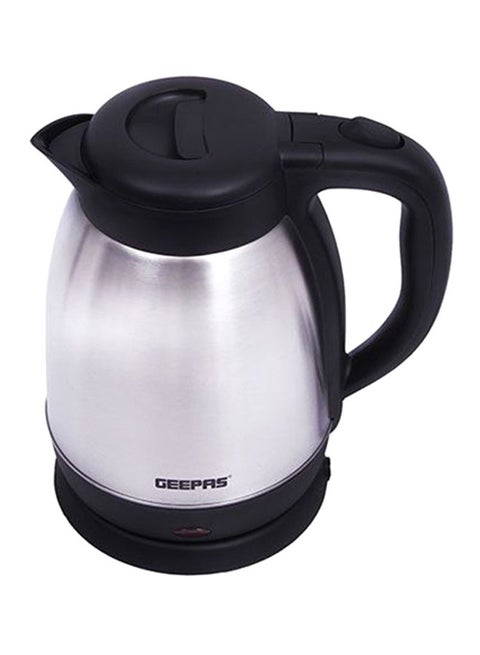Stainless Steel Kettle, Double Shell Structure, GK5459 | 1.5L Boil Dry Protection Kettle | Automatic Cut Off | Hidden Heating Element | 360 Cordless Jug Kettle 1500 ml 1400 W GK5459 Silver/Black
