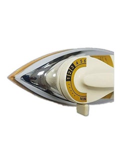 GEEPAS Automatic Heavy-Weight Dry Iron With Durable Teflon Plated Sole Plate 1200.0 W GDI2771 White/Silver/Gold  - Image 4