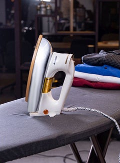 GEEPAS Automatic Dry Iron - Automatic Dry Iron -  Durable Teflon Plated Sole Plate| Auto Shut Off, Temperature Setting Dial 1200.0 W GDI2771 Cream  - Image 5