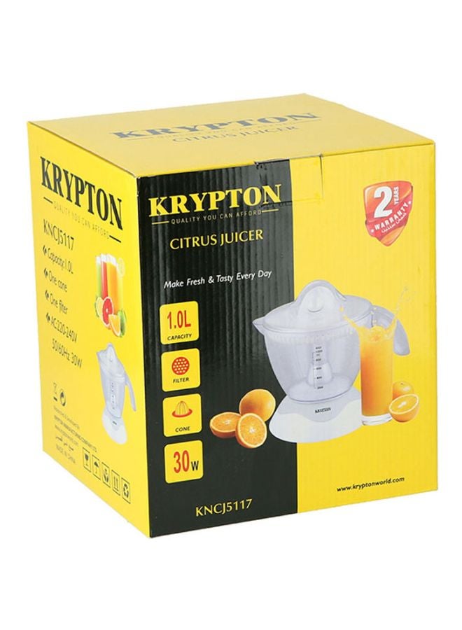 KRYPTON - Electric Citrus Juicer 1 L 30 W KNCJ5117 White - Image 1
