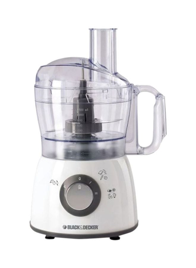 BLACK+DECKER - Midi Food Processor With 18 Functions 1.2 L 400 W FX400BMG-B5 White - Image 1