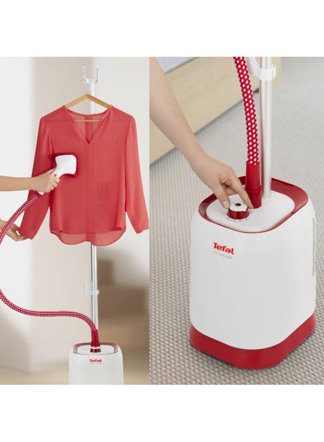 PRO STYLE Upright Garment Steamer, Convenient, Lareg Capacity 1.5 L 1700.0 W IT3400M0 White/Red