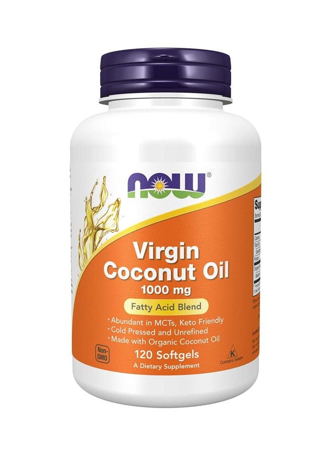 Now Foods Virgin Coconut Oil - 120 Softgels - Image 1