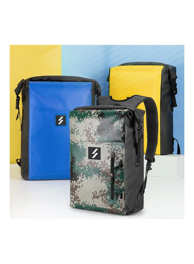 Generic 25L Large Capacity PVC Backpack Roll Top Waterproof Dry Bag 40.00*5.00*30.00cm  - Image 2