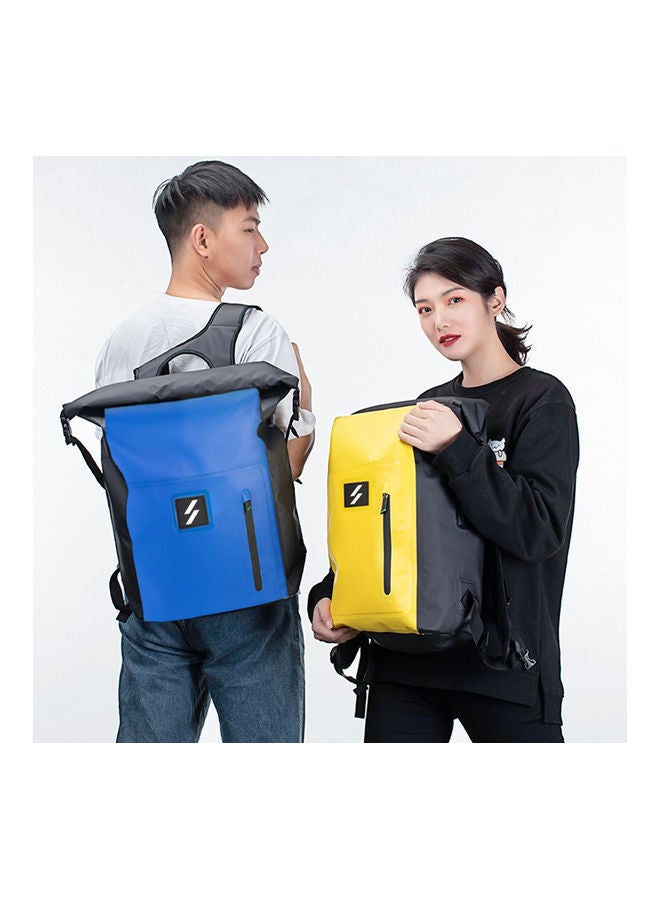 Generic 25L Large Capacity PVC Backpack Roll Top Waterproof Dry Bag 40.00*5.00*30.00cm  - Image 1