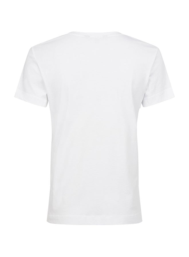 MODA Bruce Lee Dj Print Short T-Shirt White - Image 2