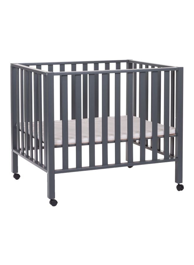 CHILDHOME Playpen 94 With Swivel Wheels - Anthracite  - Image 1