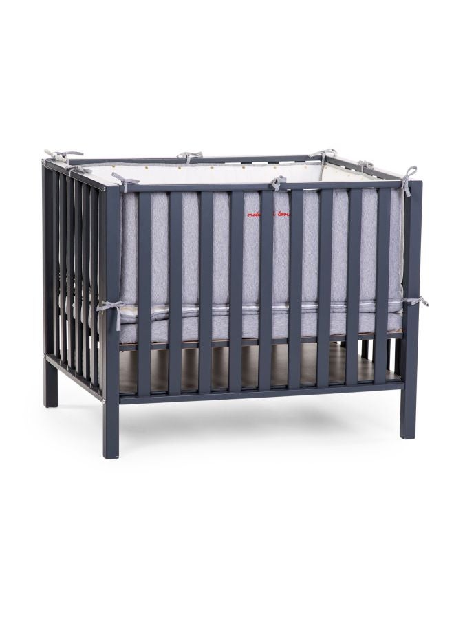CHILDHOME Playpen 94 With Swivel Wheels - Anthracite  - Image 2