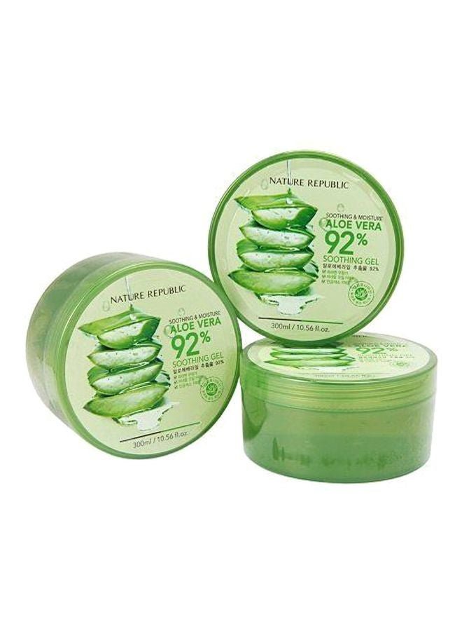 NATURE REPUBLIC - Pack Of 3 Aloe Vera Soothing And Moisture Gel 900ml - Image 1