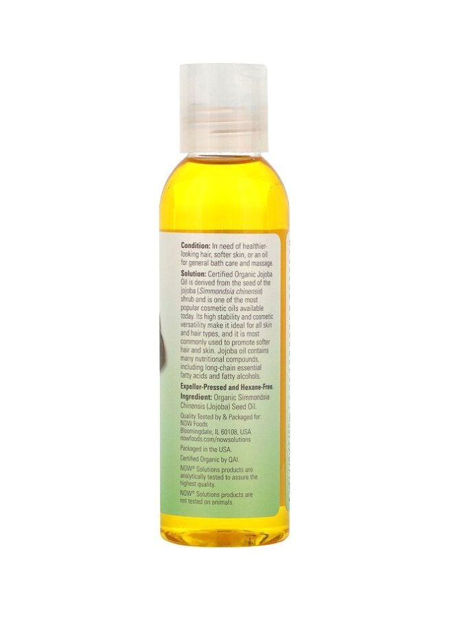 Now Foods - Certified Organic Jojoba Oil 118ml - Image 1