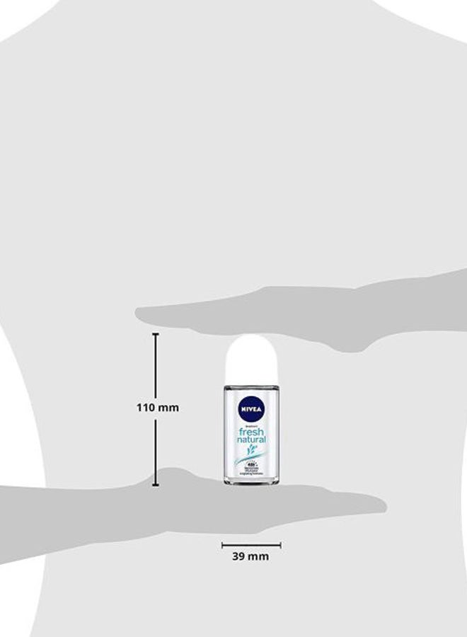 نيفيا مزيل عرق فريش ناتشورال ببكرة دوارة شفاف/ أبيض 50ملليلتر - Image 3