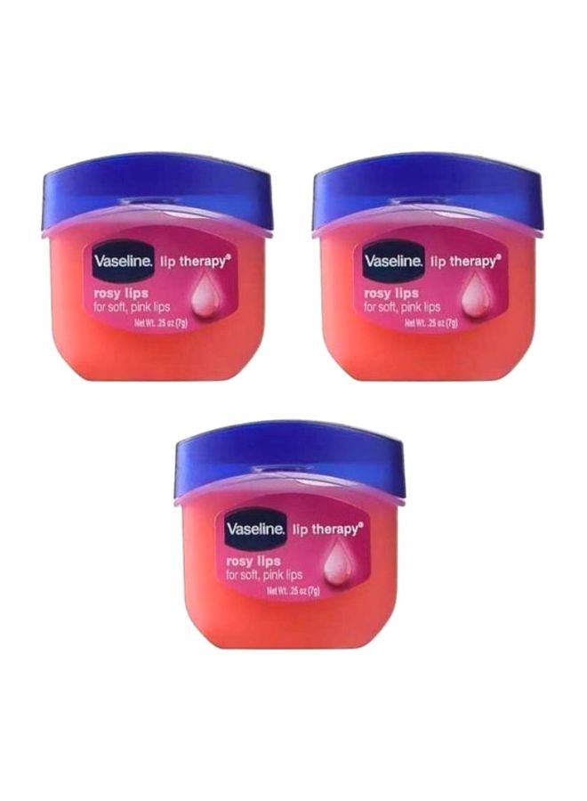 Vaseline Pack Of 3 Lip Therapy Balm Red 3x 7grams - Image 1