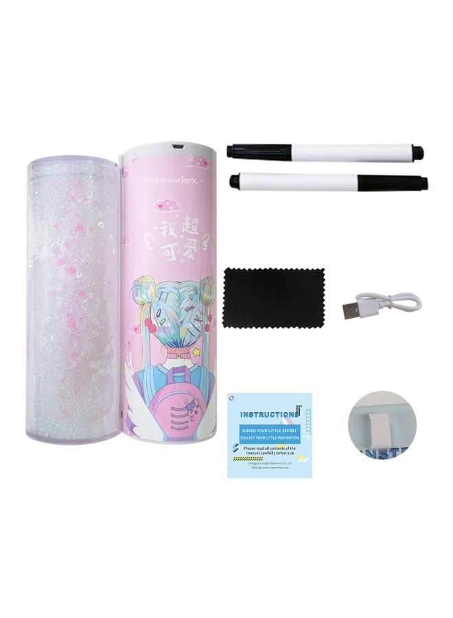 Generic - NBX Password Lock Pencil Case Cartoon Pattern I Am Super Cute Multicolour - Image 1