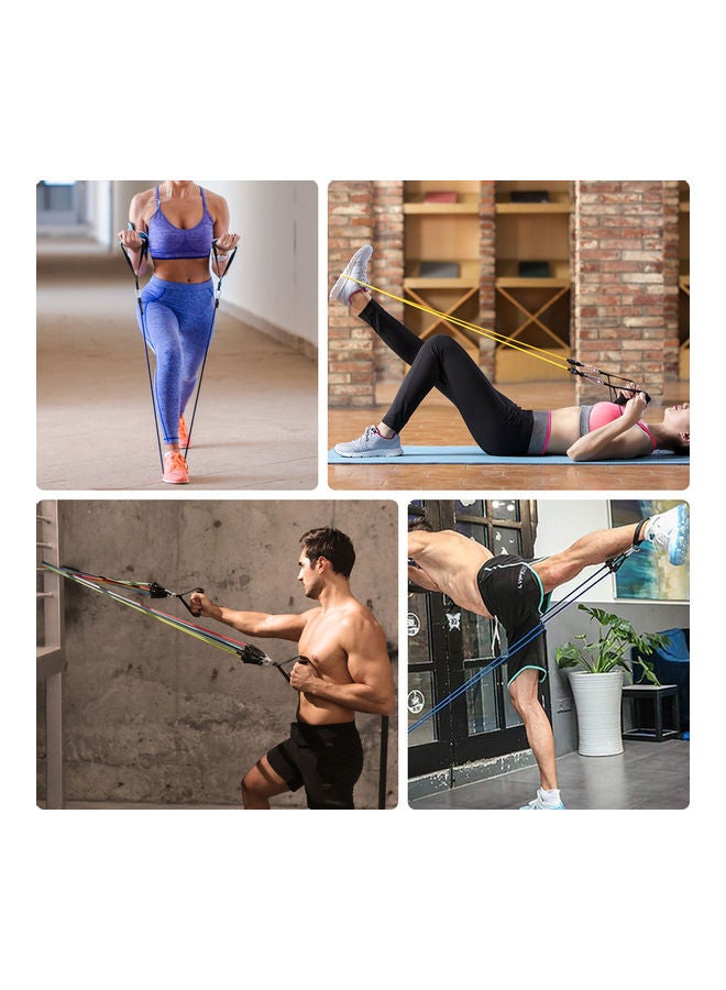 LIXADA Piece of 11 Workout Resistance Bands Set with Carry Bag 22.00*8.00*16.00cm - Image 5