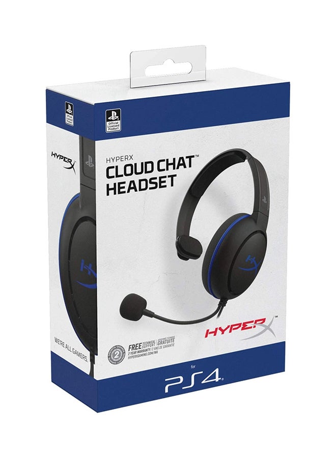 Generic - Hyper X - PS4 Licensed Cloud Chat Headset Black - Image 1