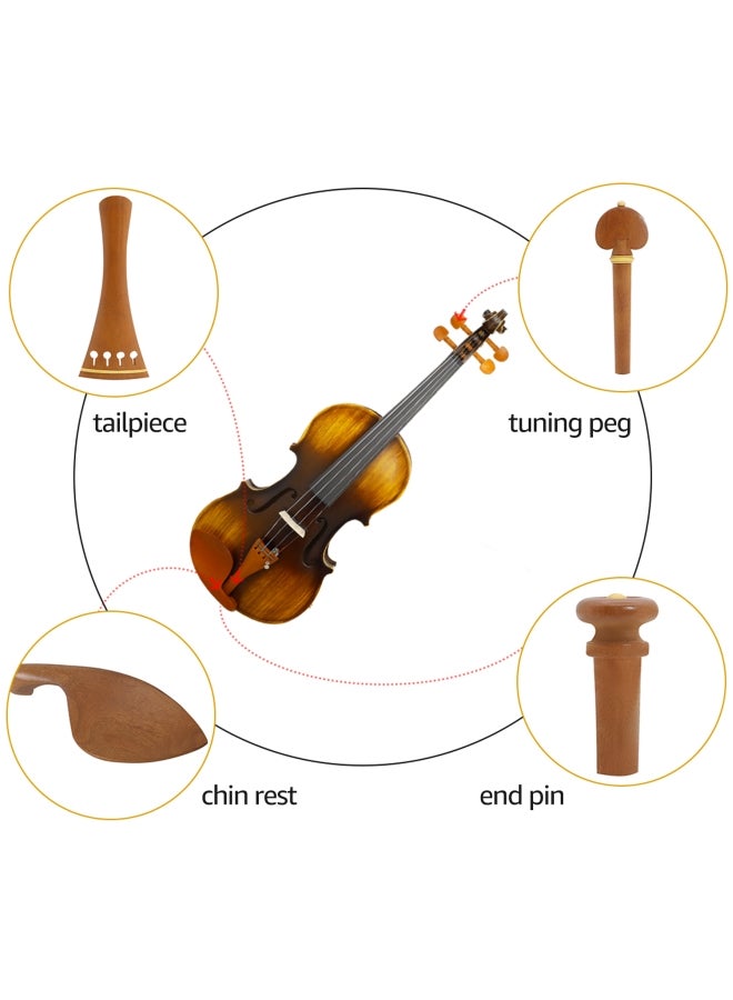 Muslady 4/4 Violin Accessory Parts Set - Image 5