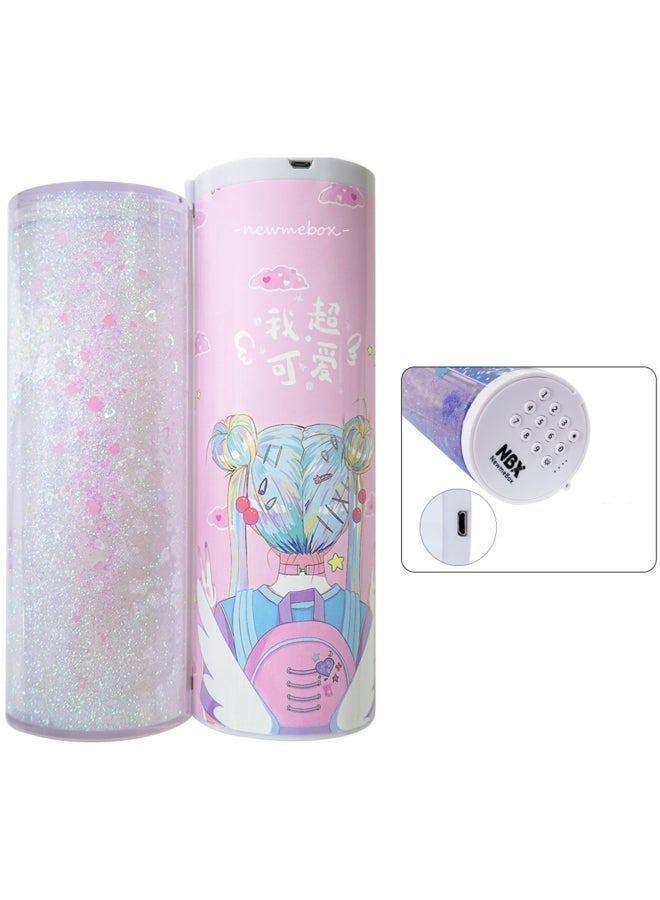 Generic - NBX Password Lock Pencil Case Cartoon Pattern I Am Super Cute Multicolour - Image 1