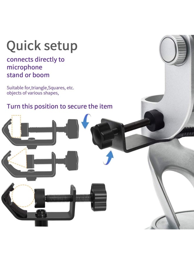 Generic - Microphone Pop Filter, Rotatable, With Double Layer Sound Shield - Image 1