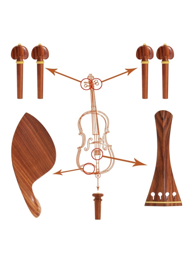 مزليدي طقم إكسسوارات كمان من 5 قطع - Image 2