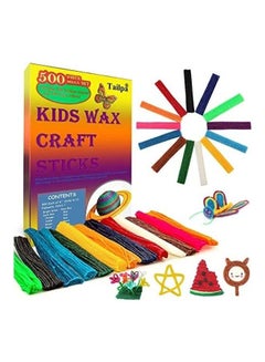 Generic Pack Kids Wax Craft Sticks Multicolour 