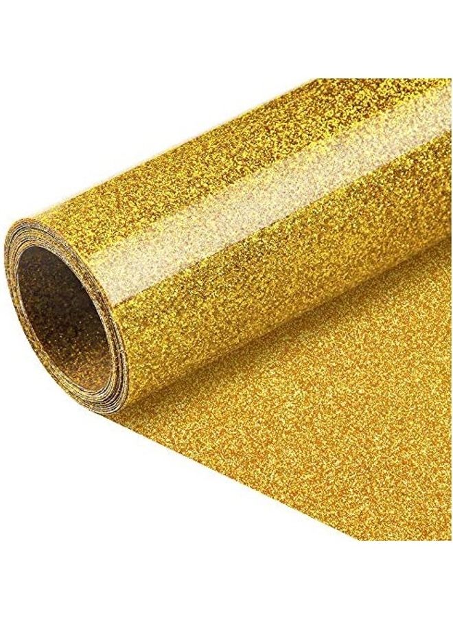 Generic Glitter Heat Transfer Vinyl HTV 1 Roll 10 Gold 