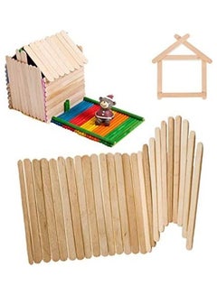 Generic Popsicle Stick Set For Crafts Beige 