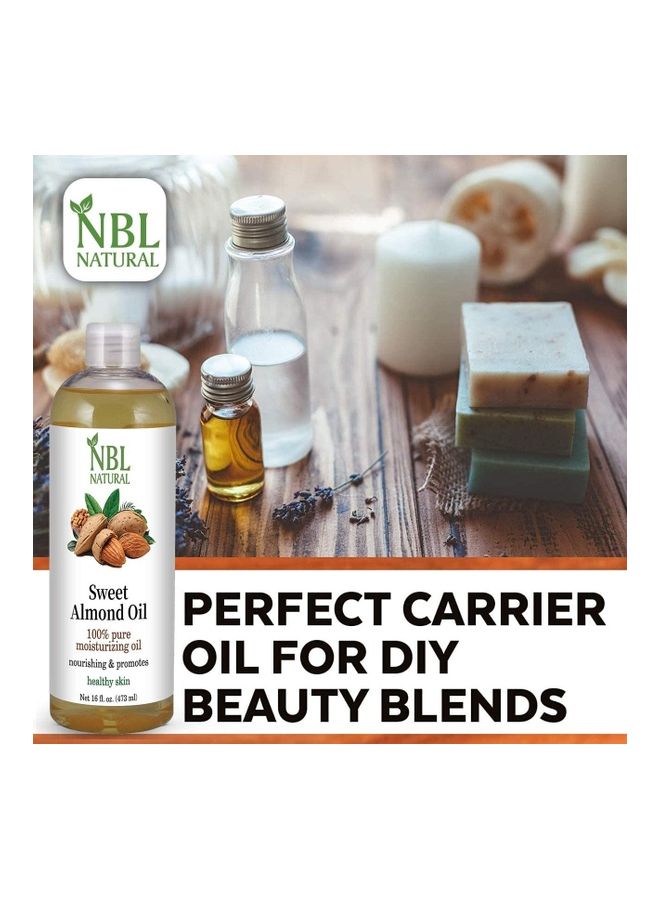 NBL Natural Sweet Almond Oil For Healthy Skin 473 ml - Image 4