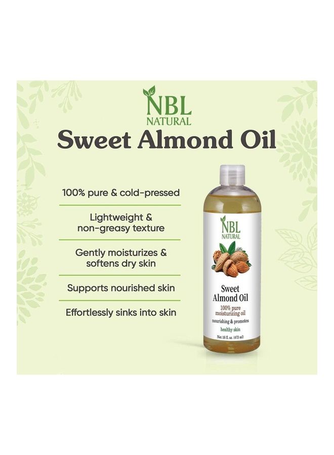 NBL Natural Sweet Almond Oil For Healthy Skin 473 ml - Image 5