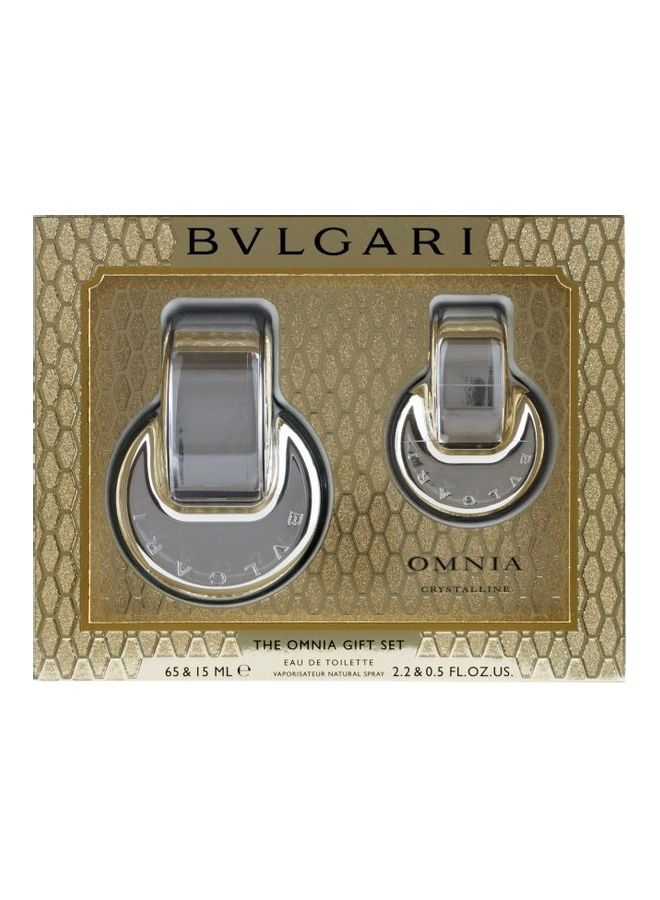 بولغاري مجموعة عطر أومنيا كريستالين EDT للنساء تصلح كهدية 65X15 ML  - Image 1