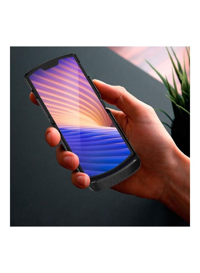 غطاء حماية أمامي وخلفي لهاتف موتورولا موتو ريزور  2020 بتقنية 5G أسود - Image 4