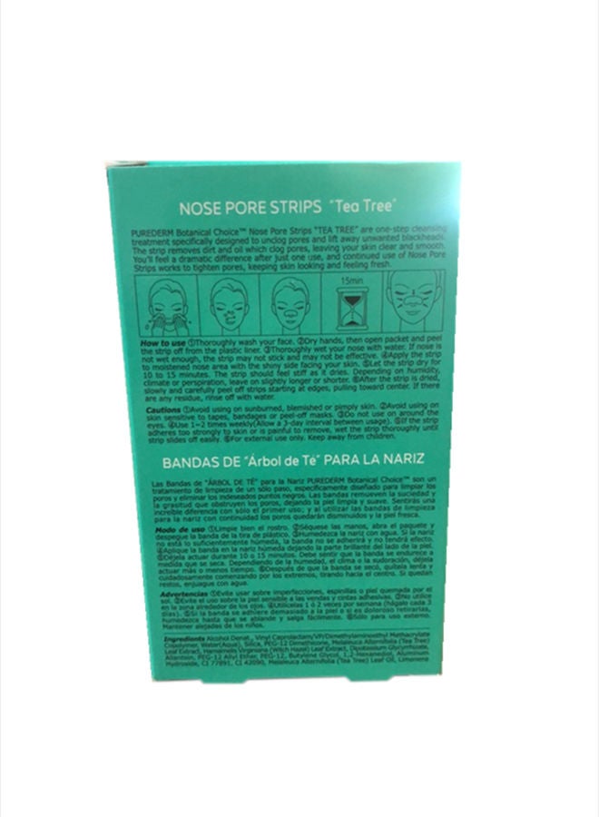 Purederm 6 Tea Tree Nose Strips 20grams - Image 2