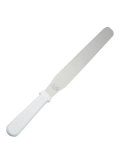 Straight Blade Icing Spatula With ABS Handle White/Silver 10inch - v1607678659/N42932851A_2